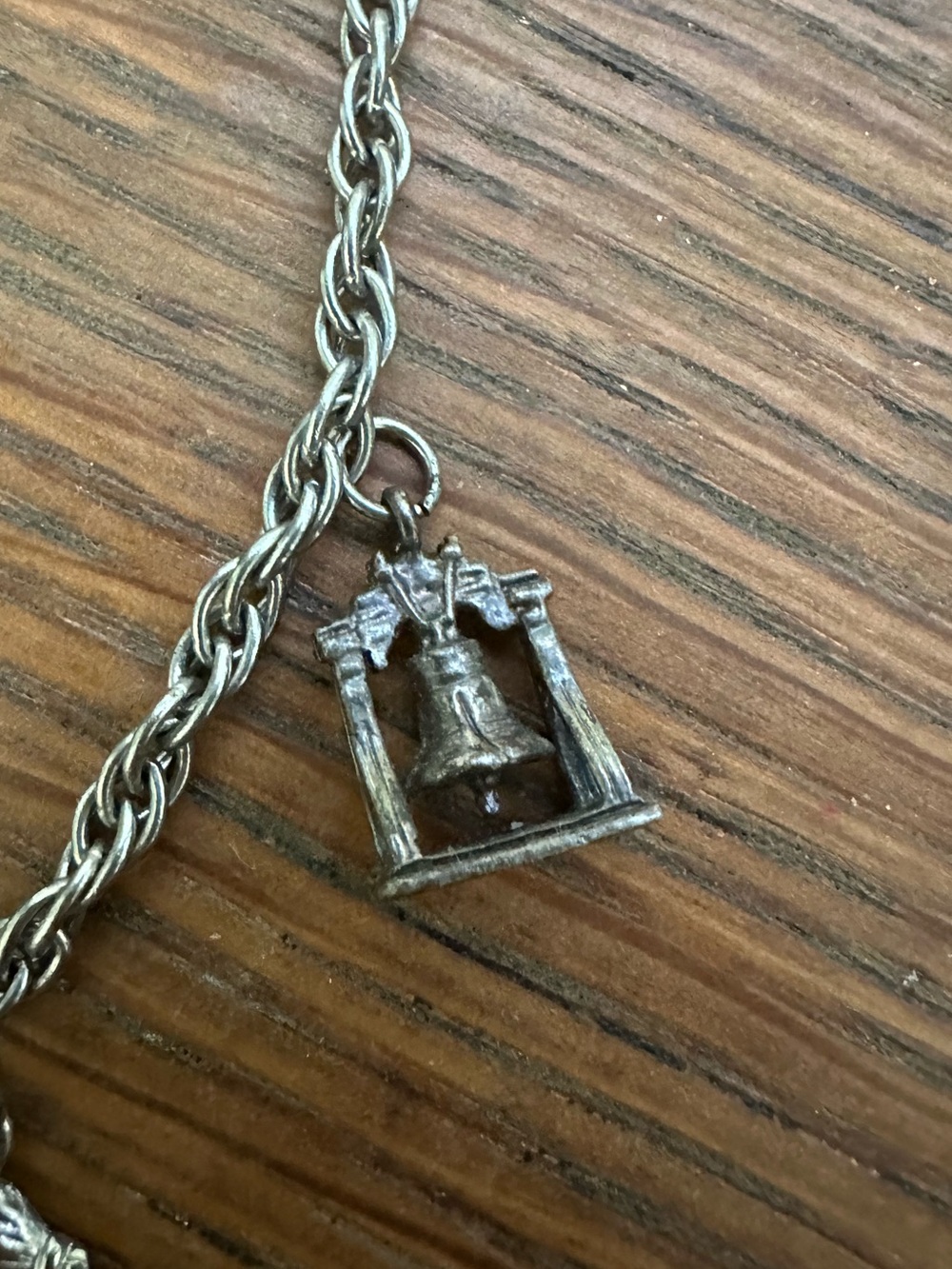 Vintage 1960s Silver Liberty Bell Charm